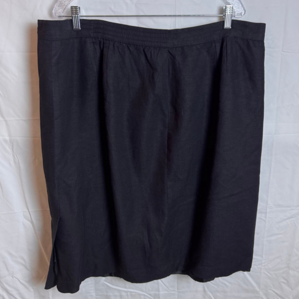 Women's Elisabeth by Liz Claiborne Black Pencil Skirt Plus Size 22